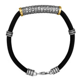 Men's Kabbalah Bracelet The Prayer of Ascension Sterling Silver & Gold 9K